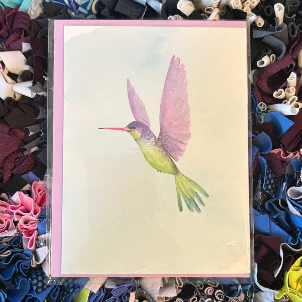 🆕Papyrus Hummingbird Birthday Greeting Card